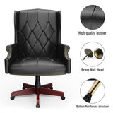 ZUN 330LBS Executive Office Chair, Ergonomic Design High Back Reclining Comfortable Desk Chair - Black W1550115016