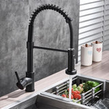 ZUN Single Handle Pull Down Sprayer Kitchen Sink Faucet W153367666
