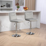ZUN COOLMORE Bar Stools with Back and Footrest Counter Height Dining Chairs 2PC/SET W395P144015