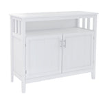 ZUN Kitchen storage sideboard and buffet server cabinet-White W28209580