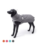 ZUN New Style Dog Winter Jacket with Waterproof Warm Polyester Filling Fabric-（gray,size L） 45933562