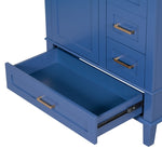 ZUN [Cabinet only] 30" Bathroom Vanity Blue WF307081AAL