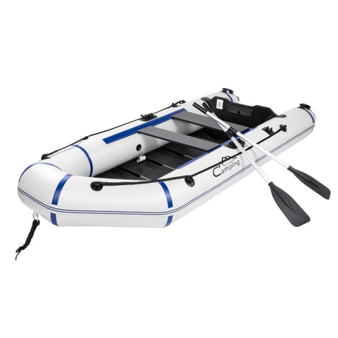ZUN Camping Survivals 10ft PVC 330kg Water Adult Assault Boat Off-White 61810419