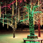 ZUN 50cm Lights Meteor Shower Rain 10 Tube Xmas Snowfall Tree Outdoor Light 37486860