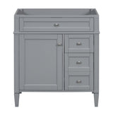 ZUN 30'' Bathroom Vanity without Top Sink, Modern Bathroom Storage Cabinet with 2s and a Tip-out WF316721AAE