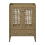 ZUN 24" Bathroom Vanity without Sink, Base Only, Rattan Cabinet with Doors and Drawer, Solid Frame and WF297609AAD