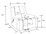 ZUN Electric Power Recliner Chair With Massage For Elderly ,Remote Control Multi-function Lifting, W1203126316