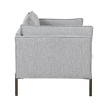 ZUN 56" Modern Style Sofa Linen Fabric Loveseat Small Love Seats Couch for Small Spaces,Living WF293334AAE