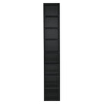ZUN 8-Tier Media Tower Rack, CD DVD Slim Storage Cabinet with Adjustable Shelves, Tall Narrow Bookcase W1781105106