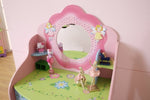 ZUN Kids Funnel Olivia the Fairy Girls Dressing Table with Chair B05367937