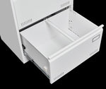 ZUN Filing Cabinet Lateral File Cabinet 3 Drawer, White Filing with Lock, Locking Metal File W1247118745