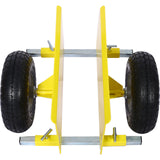 ZUN 600lb Panel Dolly , 10in. Pneumatic Wheels,yellow 50837911