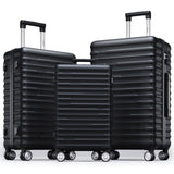 ZUN Luggage Expandable 3 Piece Sets ABS Spinner Suitcase Built-In TSA lock 20 inch 24 inch 28 inch PP303286AAB