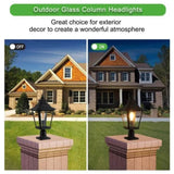 ZUN Outdoor Glass Column Headlights W1340P143683