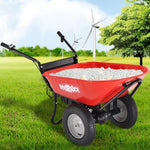 ZUN RedRock Wheelbarrow Utility Cart Electric Powered 24V DC 180W AGM Battery 330lbs Max ET295652RED