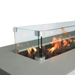 ZUN Living Source International Fiber Reinforced Concrete Outdoor Fire Pit Table B120141809