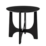 ZUN 25" Round End Table, Wooden Side Table,Night Stand for Bedroom, Living Room ,Reception Room W1801109474