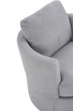 ZUN Swivel Barrel Comfy Round Accent Sofa Chair for Living Room, 360 Degree Swivel Barrel Club W1361123368