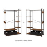 ZUN Organized Garment Rack with Storage, Free-Standing Closet System with Open Shelves and Hanging W116241451