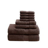 ZUN 100% Cotton 8 Piece Antimicrobial Towel Set B03599346