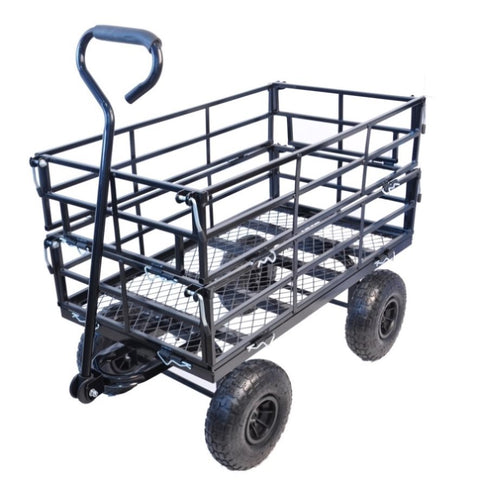 ZUN Wagon Cart Garden cart trucks make it easier to transport firewood W22784159