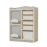 ZUN Multilayer storage,Toy picture book storage Children's floor shelf Building blocks Plastic storage W509107503