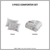 ZUN Clip Jacquard Comforter Set B03595991