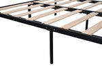 ZUN Metal Full Size Bed Frame with Wood Heavy duty & Sturdy Metal Bed Frame/ Noise-free Wood W42778973