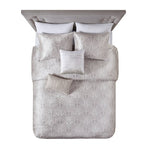 ZUN 5 Piece Crushed Velvet Comforter Set B03595645