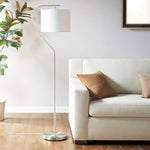 ZUN Angular Arched Metal Floor Lamp B035122345