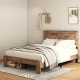 ZUN Bed Frame King Size, Wood Platform Bed Frame , Noise Free,No Box Spring Needed and Easy Assembly W636133452