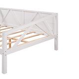 ZUN Full size Daybed, Wood Slat Support, White WF283135AAK