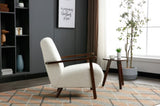 ZUN COOLMORE Wood Frame Armchair, Modern Accent Chair Lounge Chair for Living Room W395101003