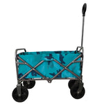 ZUN Outdoor Garden Multipurpose Micro Collapsible Beach Trolley Cart Camping Folding Wagon W321102232