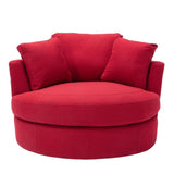 ZUN Modern Akili swivel accent chair barrel chair for hotel living room / Modern leisure chair W39532504