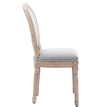 ZUN HengMing Upholstered Fabrice French Dining Chair with rubber legs,Set of 2 W21248041