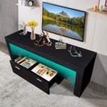 ZUN LED TV stand modern TV stand with storage Entertainment Center with drawer TV cabinet for Up to 75 W162594686