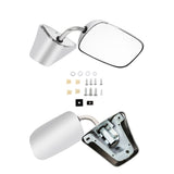 ZUN Stainless Steel Chrome Manual Side View Mirrors LH & RH Pair Set for Chevy Truck 97476246