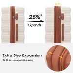 ZUN Hardshell Luggage Sets 3 Pcs Spinner Suitcase with TSA Lock Lightweight 20''24''28'' PP282385AAK