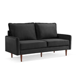 ZUN 69” Upholstered Velvet Sofa Couch, Modern Craftsmanship Seat with 3-Seater Cushions & Track Square B082111409