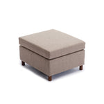 ZUN Single Movable Ottoman for Modular Sectional Sofa Couch Without Storage Function, Ottoman Cushion W1439118806