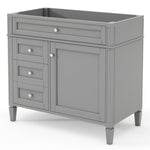 ZUN 36'' Bathroom Vanity without Top Sink, Modern Bathroom Storage Cabinet with 2 Drawers and a Tip-out WF315154AAE
