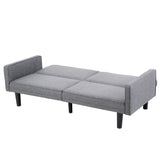 ZUN Futon Sofa Bed Convertible Sectional Sleeper Couch, Loveseat Bed with Tapered Legs for Living Room, W2121135151