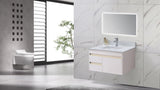 ZUN Montary 31"x 22" bathroom stone vanity top Carrara jade engineered marble color with undermount W50934993