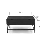 ZUN T1105-05 Black Lift Top Coffee Table B009140753