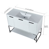 ZUN 48 Inch Freestanding Bathroom Vanity With Resin Basin,48x18 W99951398