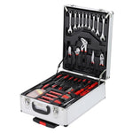 ZUN 799pcs Aluminum Trolley Case Tool Set Silver 51163500