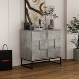 ZUN 2 Door Cabinet,for bedroom,cement grey,for living room,bed room W68849642