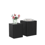 ZUN Upgrade MDF Nesting table side table coffee table end table for living room,office,bedroom ,Black W87665725