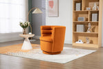 ZUN COOLMORE Barrel Chair, Comfy Round Accent Chair with storage for Living Room, 360 Degree W1539102566